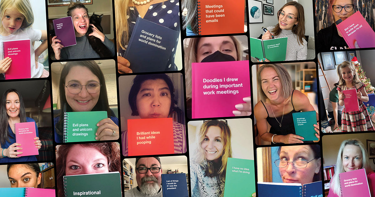 Your creations: 15 WTF Notebook titles suggested by customers and fans
