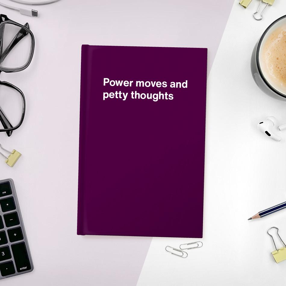 A funny notebook from WTF Notebooks® entitled 