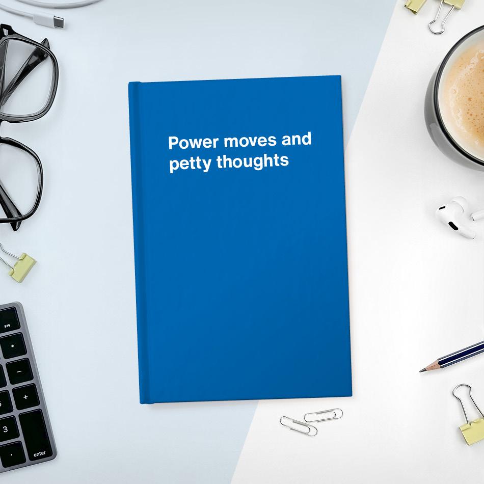 A funny notebook from WTF Notebooks® entitled 