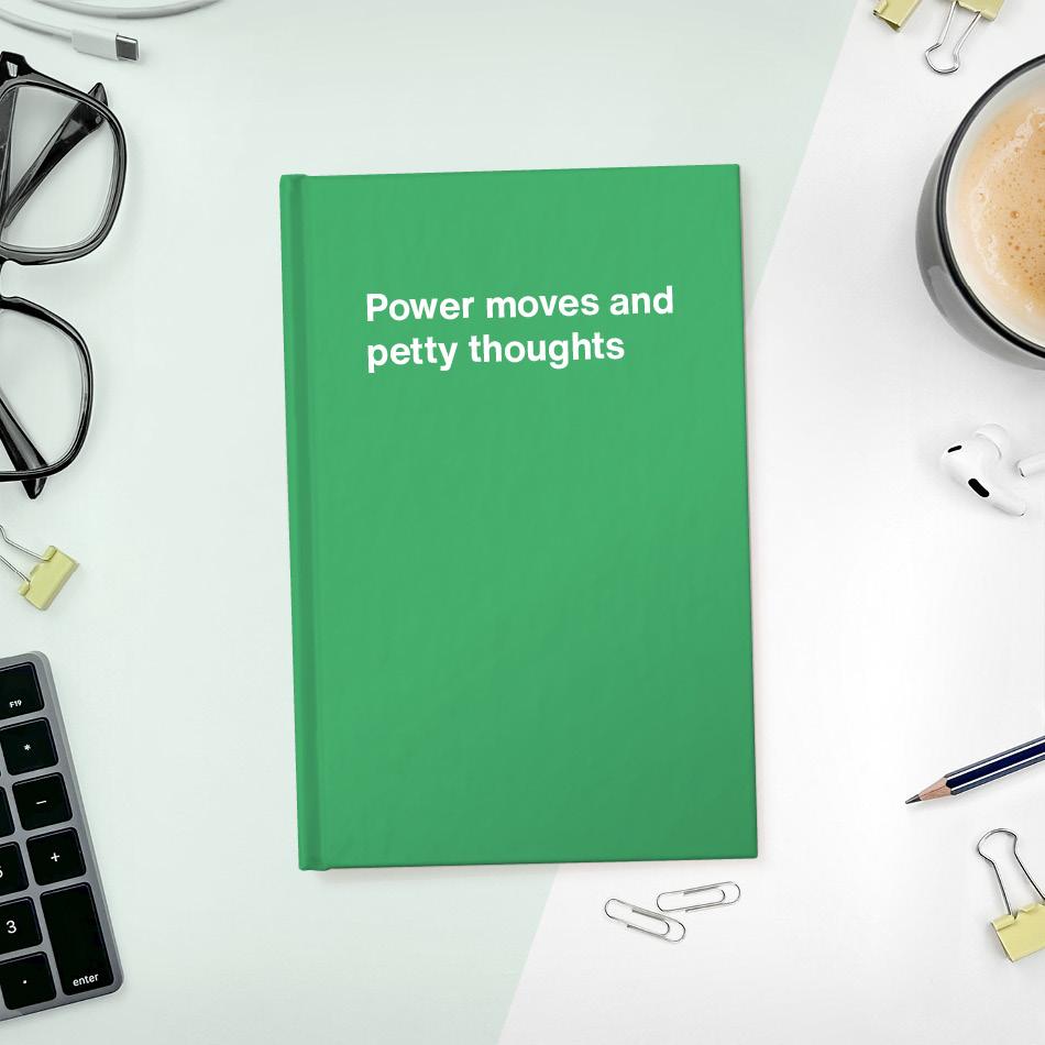 A funny notebook from WTF Notebooks® entitled 