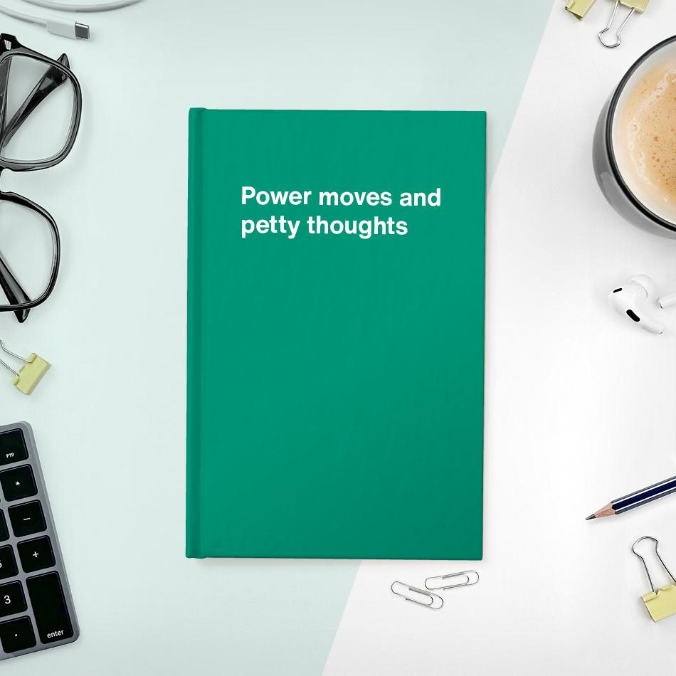 A funny notebook from WTF Notebooks® entitled 