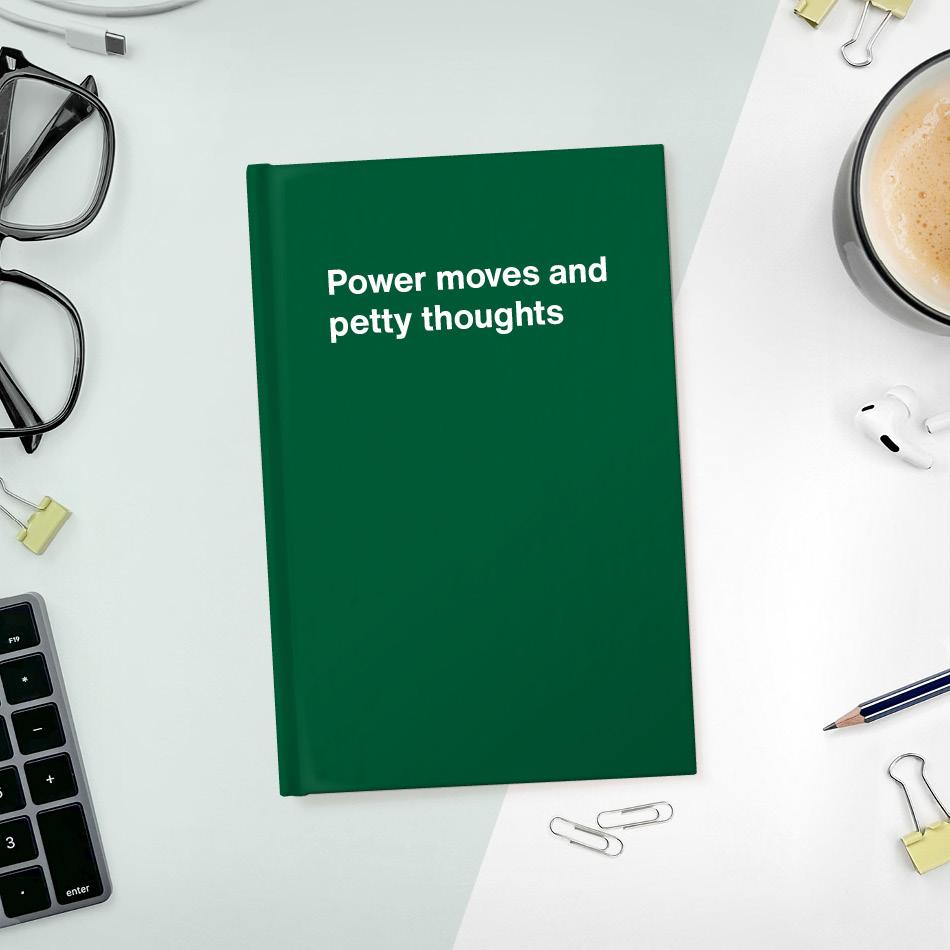 A funny notebook from WTF Notebooks® entitled 