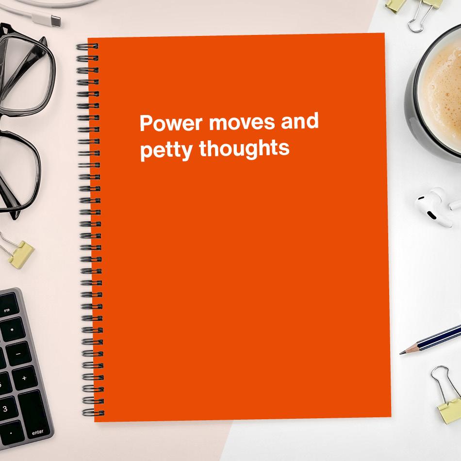 A funny notebook from WTF Notebooks® entitled 