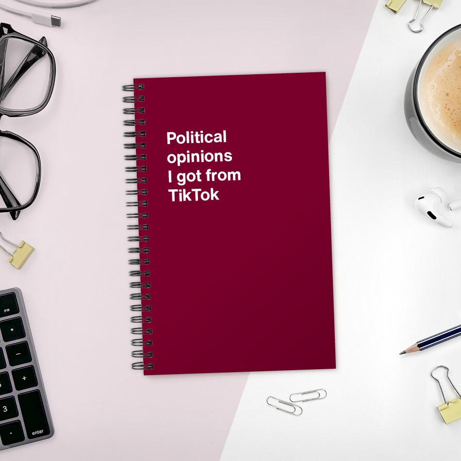 A funny notebook from WTF Notebooks® entitled 