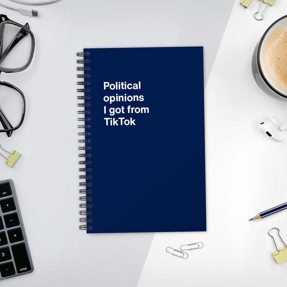 A funny notebook from WTF Notebooks® entitled 
