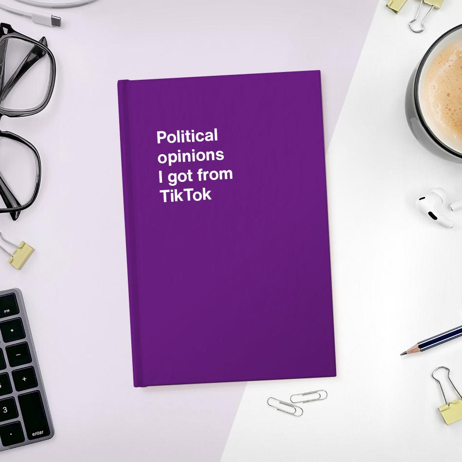 A funny notebook from WTF Notebooks® entitled 