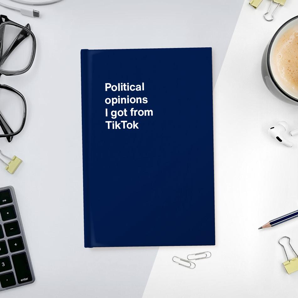 A funny notebook from WTF Notebooks® entitled 
