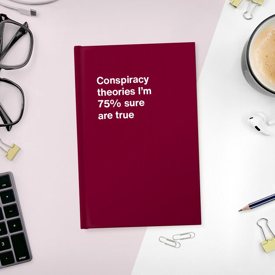 A funny notebook from WTF Notebooks® entitled 