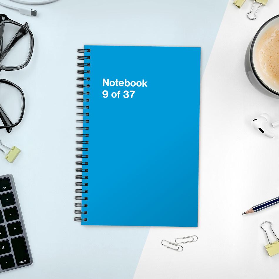 
                  
                    A funny notebook from WTF Notebooks® entitled "Notebook 9 of 37"
                  
                