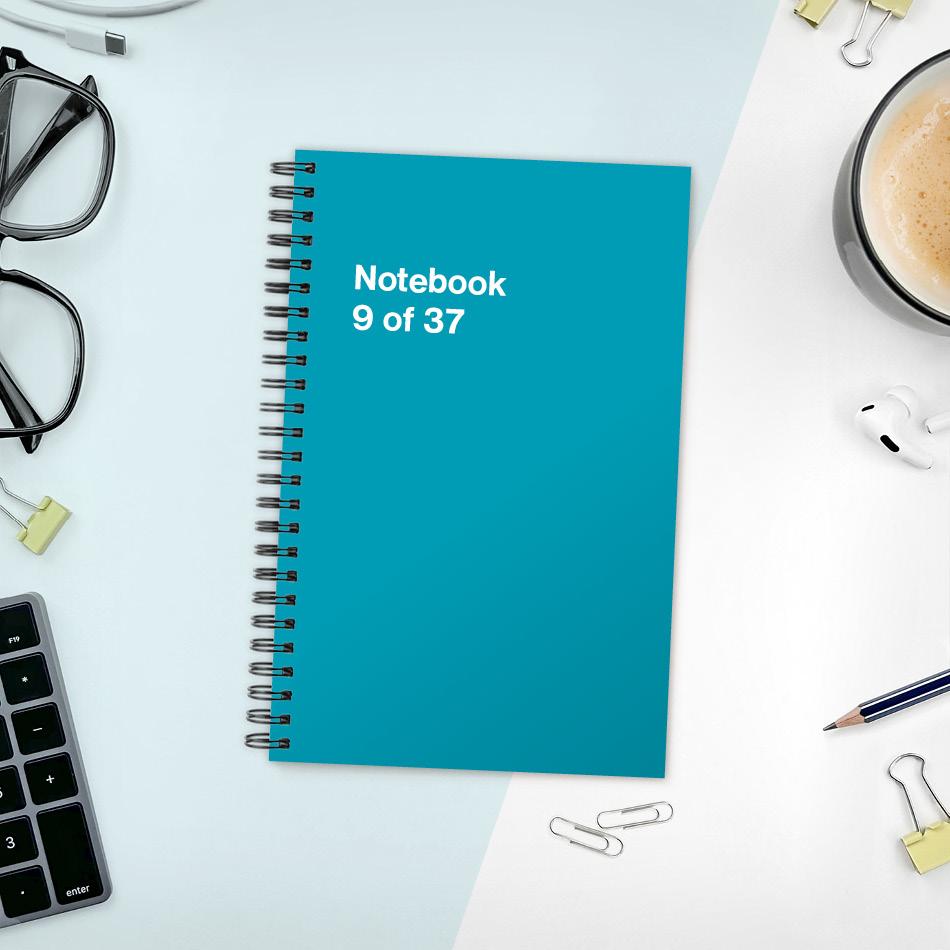 
                  
                    A funny notebook from WTF Notebooks® entitled "Notebook 9 of 37"
                  
                