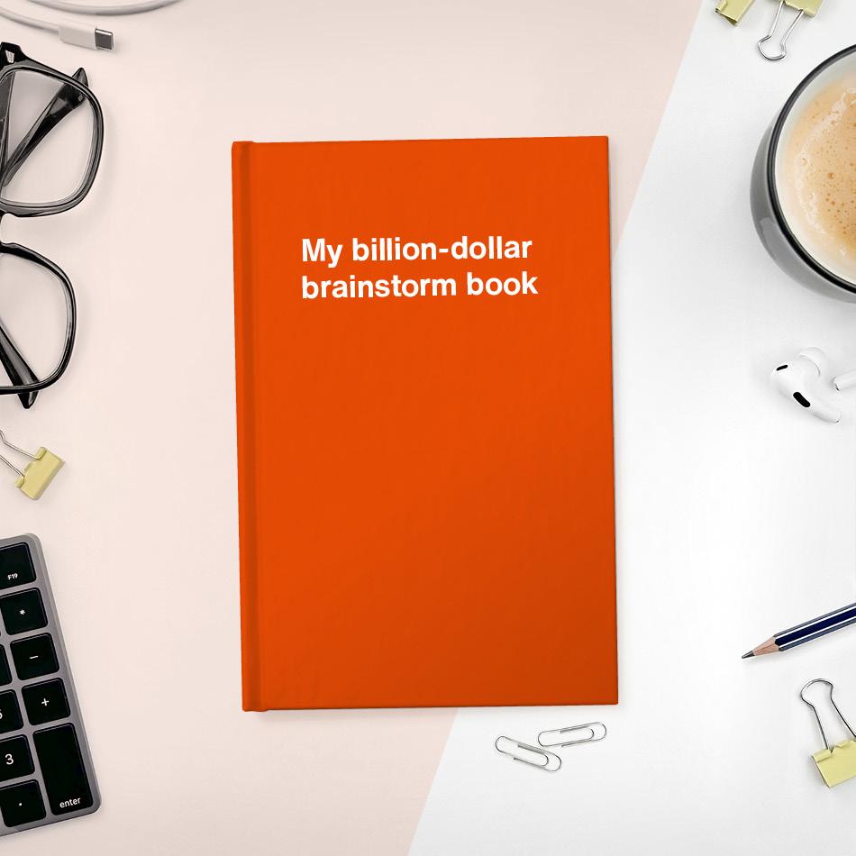 A funny notebook from WTF Notebooks® entitled 