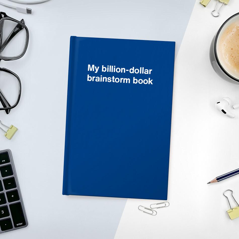 A funny notebook from WTF Notebooks® entitled 