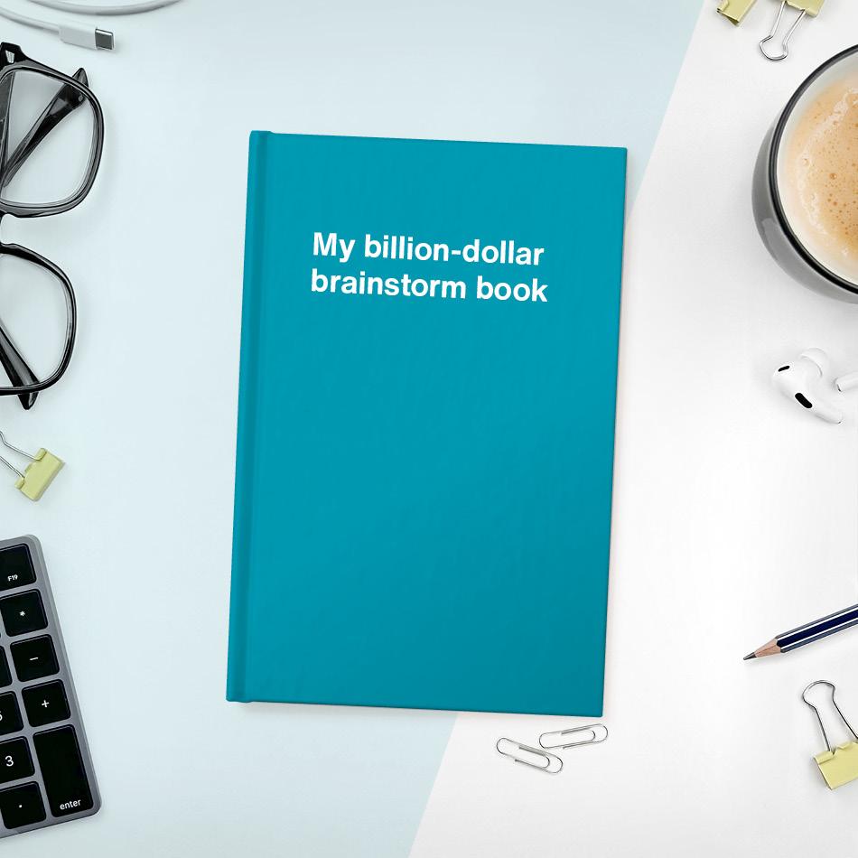 A funny notebook from WTF Notebooks® entitled 