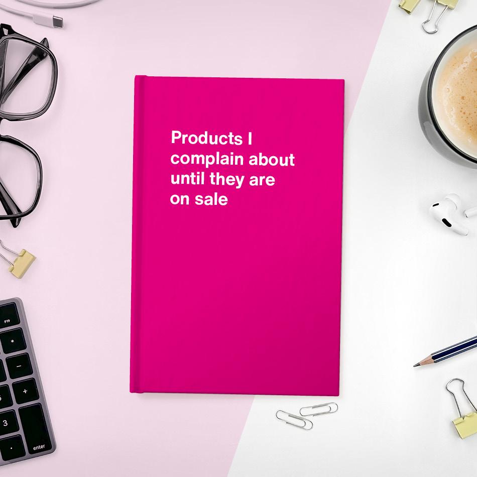 A funny notebook from WTF Notebooks® entitled 
