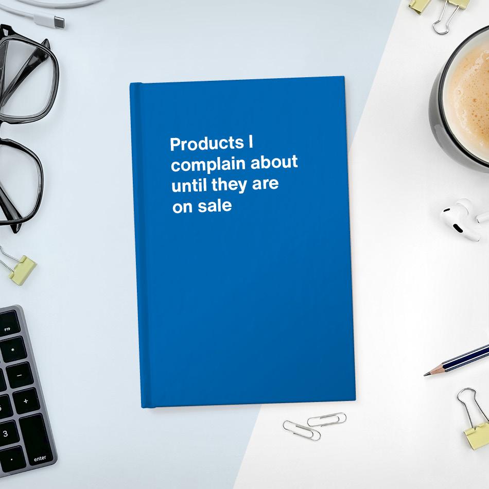 A funny notebook from WTF Notebooks® entitled 