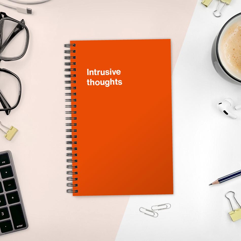 A funny notebook from WTF Notebooks® entitled 