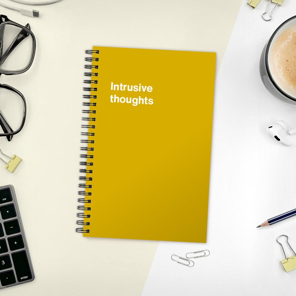 A funny notebook from WTF Notebooks® entitled 
