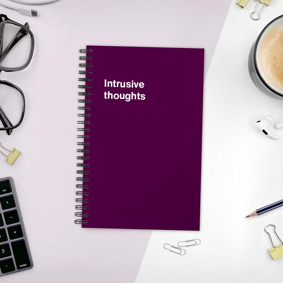 A funny notebook from WTF Notebooks® entitled 