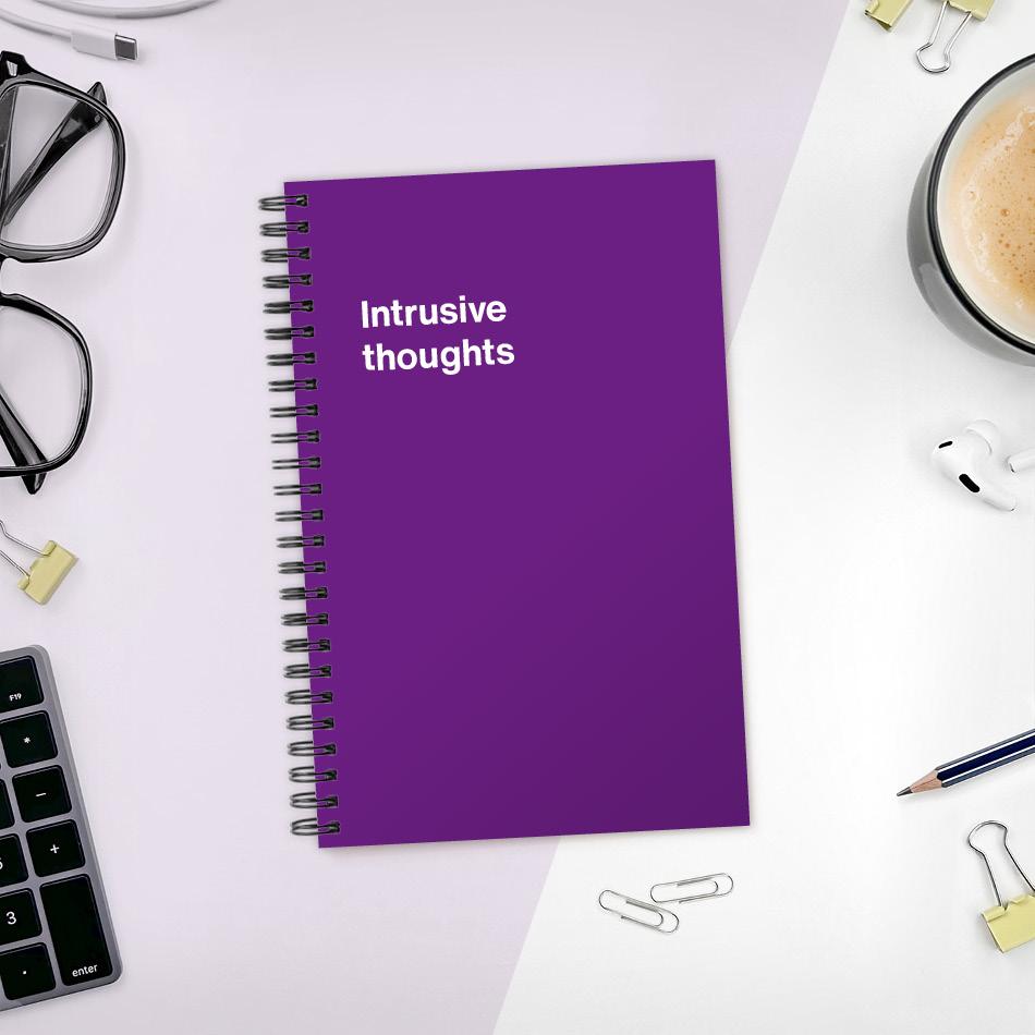 A funny notebook from WTF Notebooks® entitled 