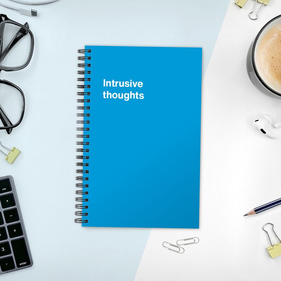 A funny notebook from WTF Notebooks® entitled 