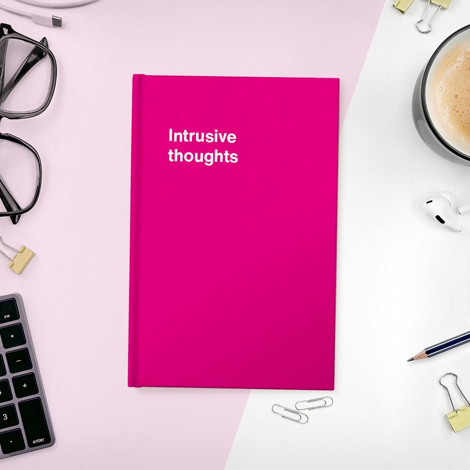 A funny notebook from WTF Notebooks® entitled 