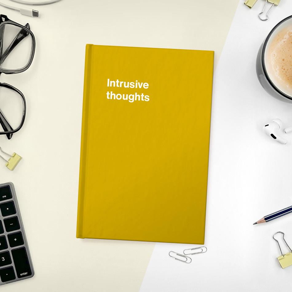 A funny notebook from WTF Notebooks® entitled 