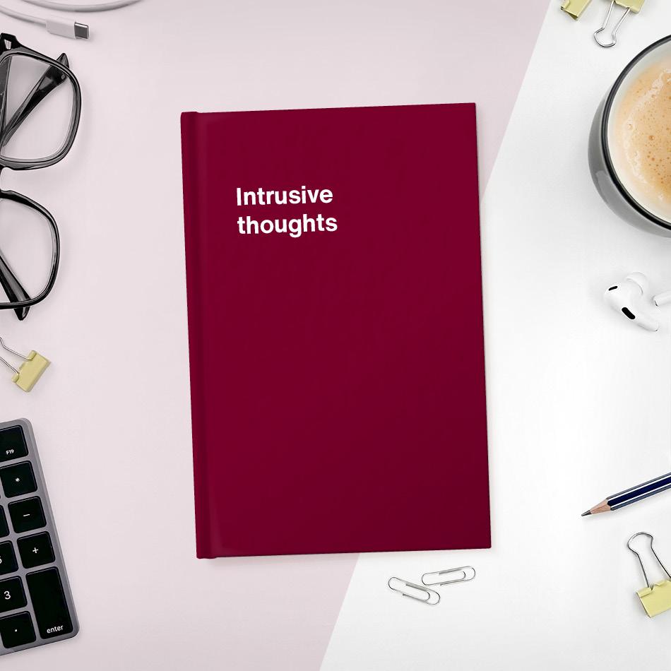 A funny notebook from WTF Notebooks® entitled 