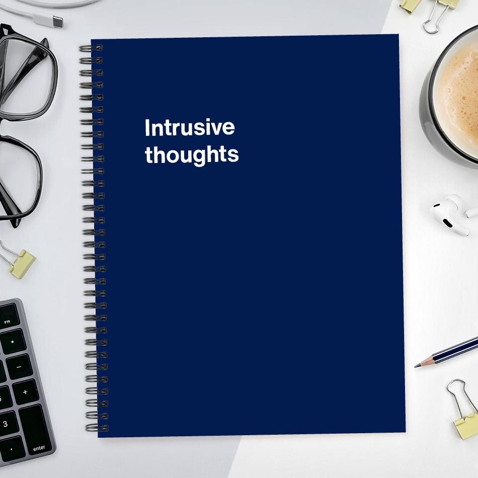 A funny notebook from WTF Notebooks® entitled 