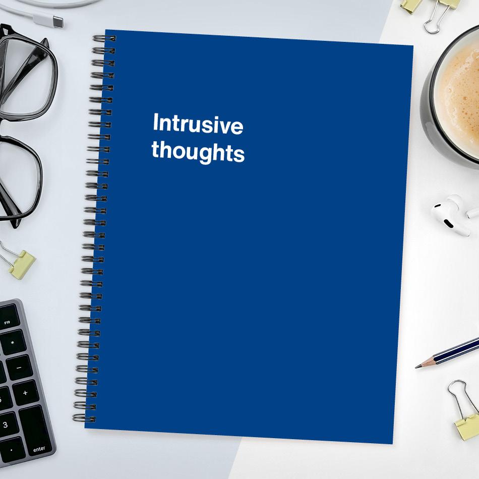 A funny notebook from WTF Notebooks® entitled 