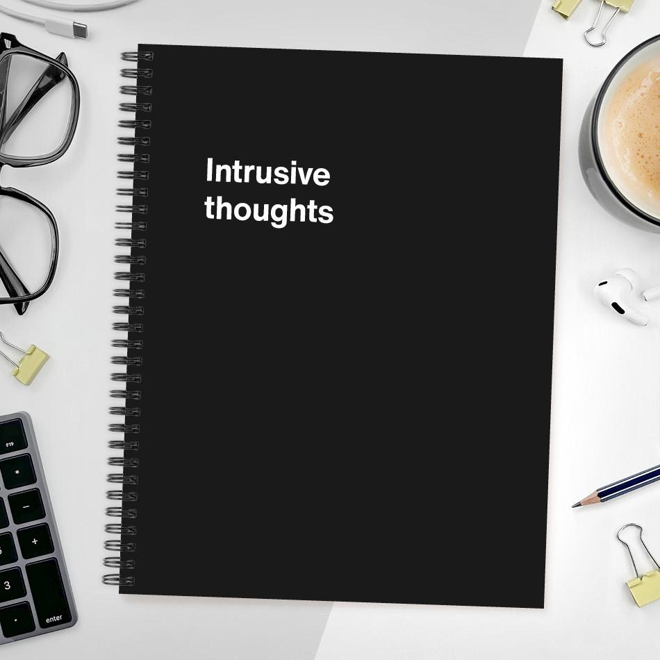 A funny notebook from WTF Notebooks® entitled 