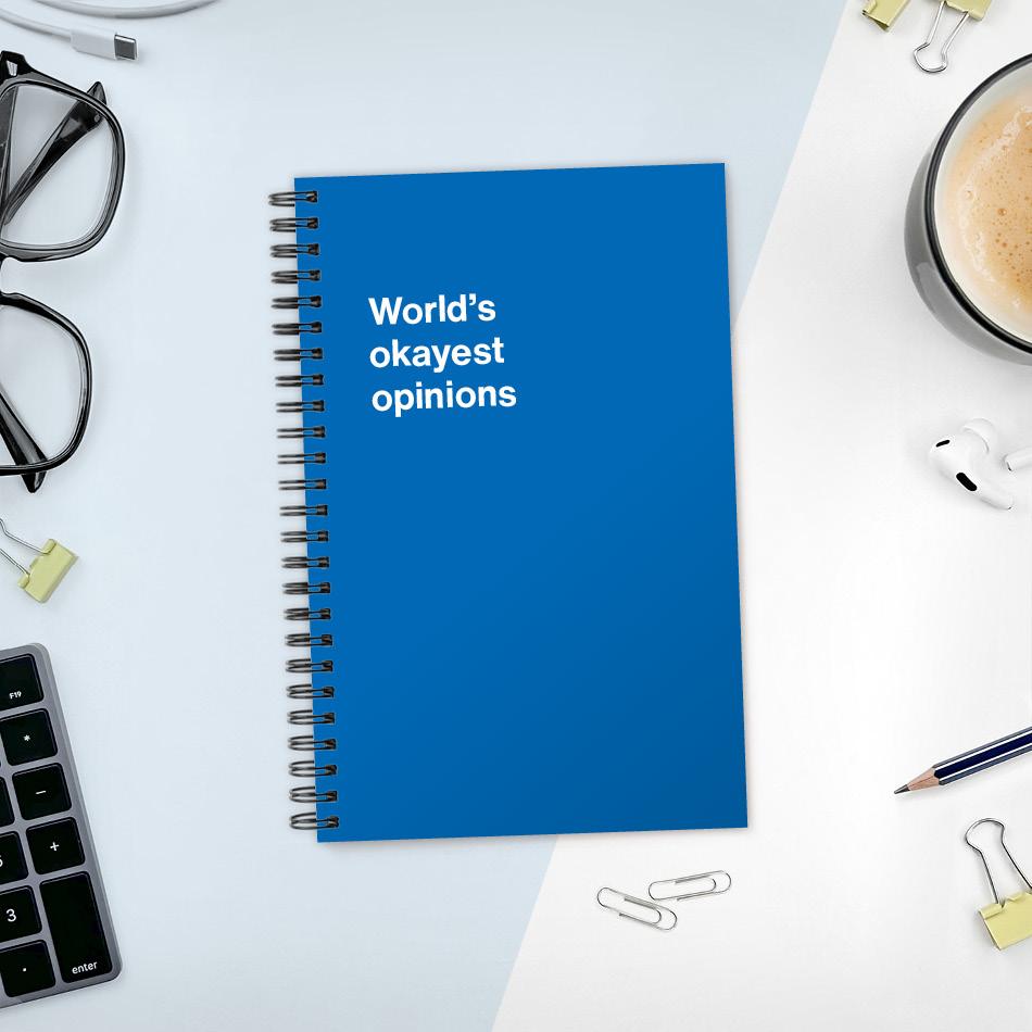A funny notebook from WTF Notebooks® entitled 