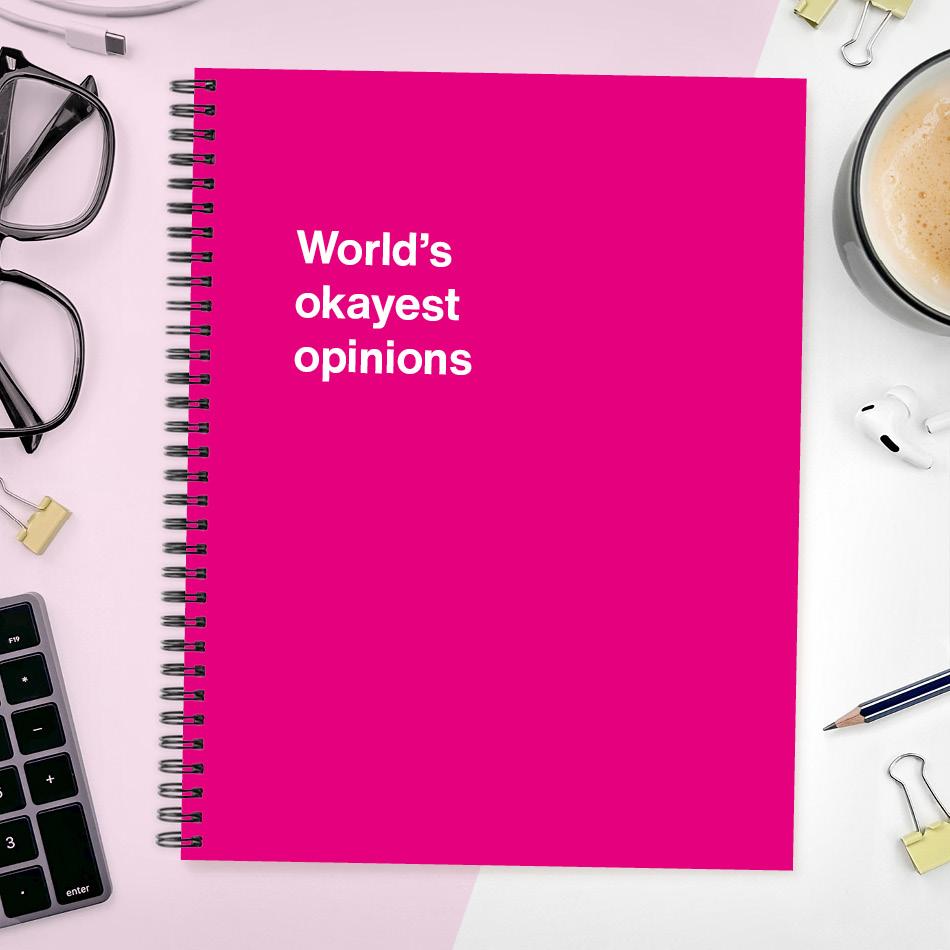 A funny notebook from WTF Notebooks® entitled 