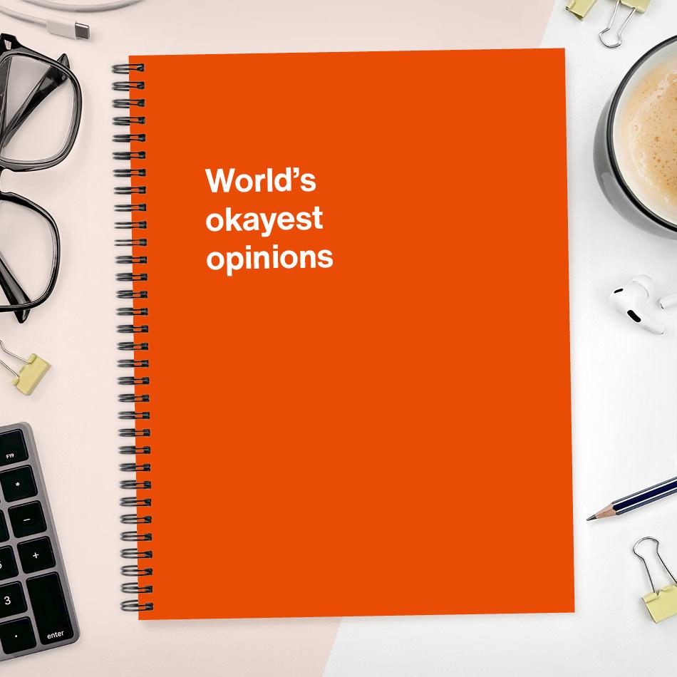 A funny notebook from WTF Notebooks® entitled 