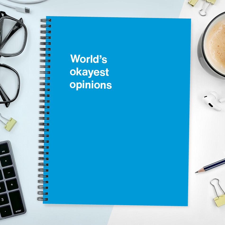 A funny notebook from WTF Notebooks® entitled 