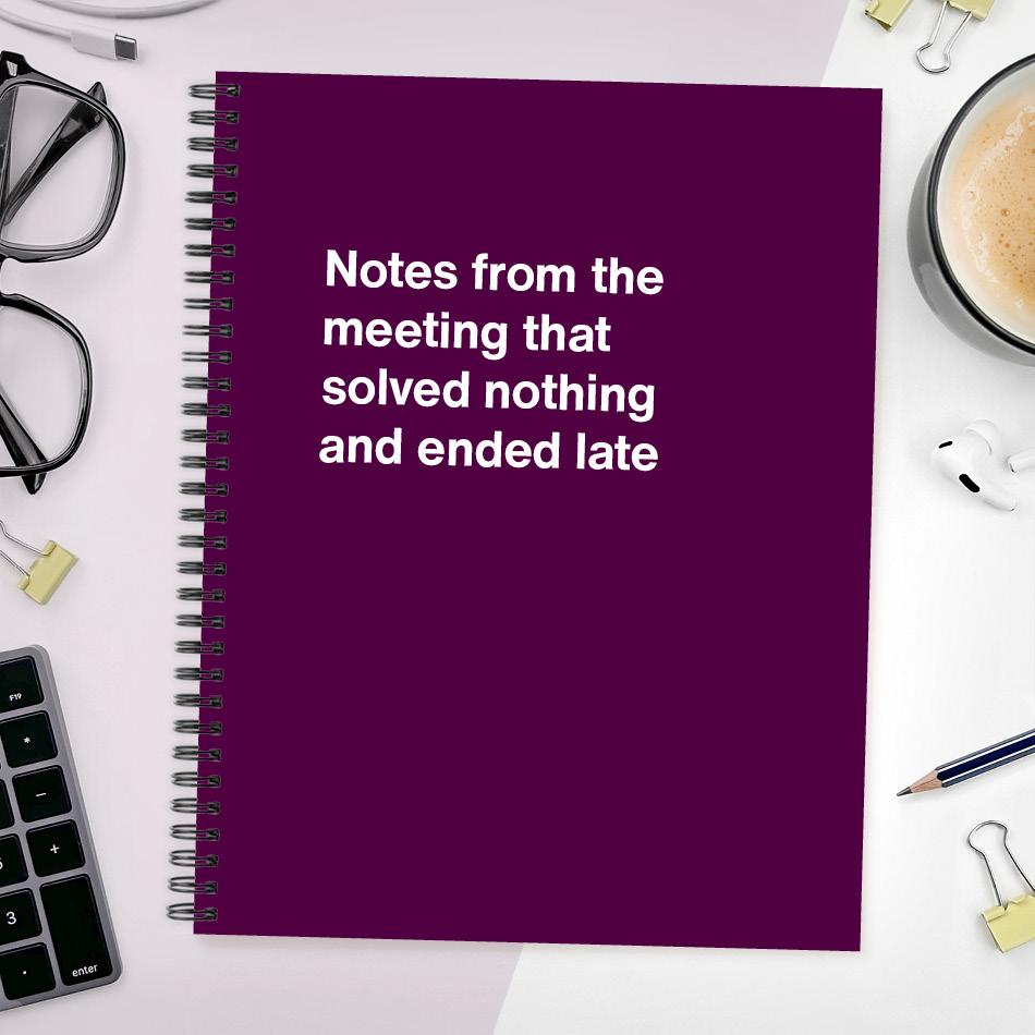 A funny notebook from WTF Notebooks® entitled 