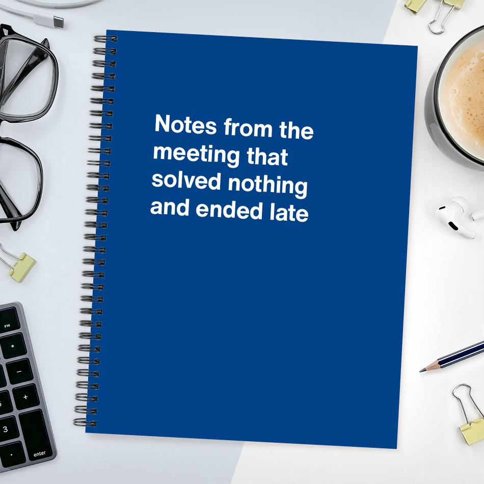 A funny notebook from WTF Notebooks® entitled 