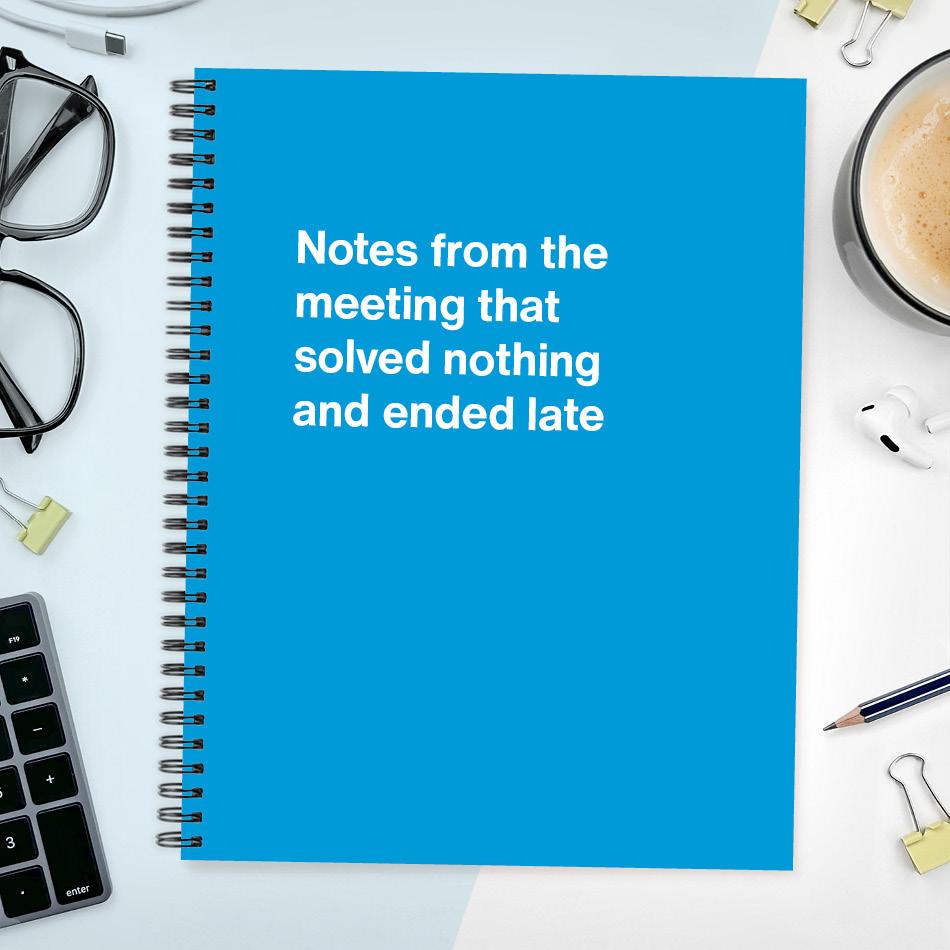 A funny notebook from WTF Notebooks® entitled 