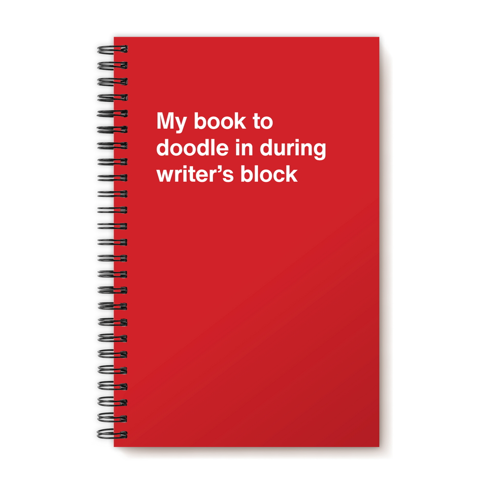 A funny notebook from WTF Notebooks® entitled 