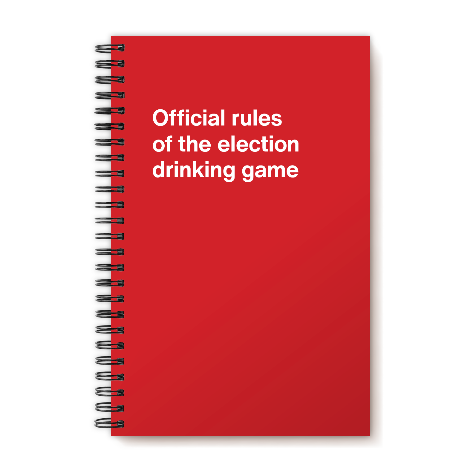 Official rules of the election drinking game