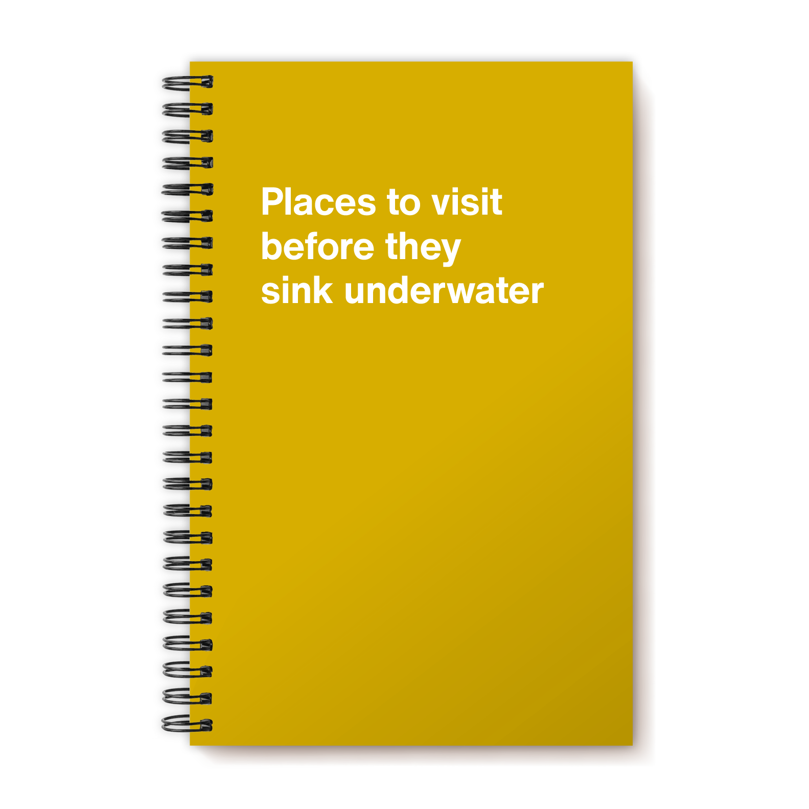 Places to visit before they sink underwater