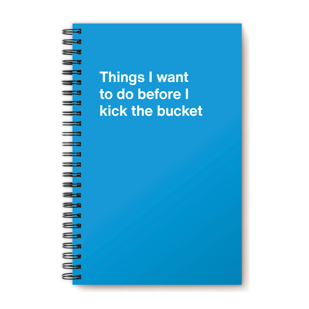 A funny notebook from WTF Notebooks® entitled 