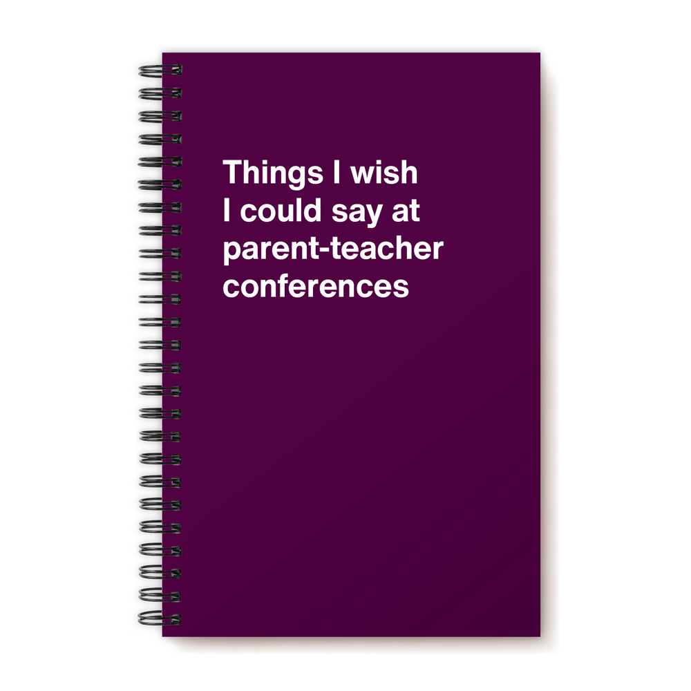 A funny notebook from WTF Notebooks® entitled 