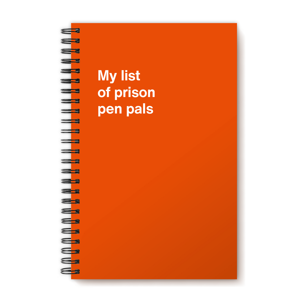 A funny notebook from WTF Notebooks® entitled 