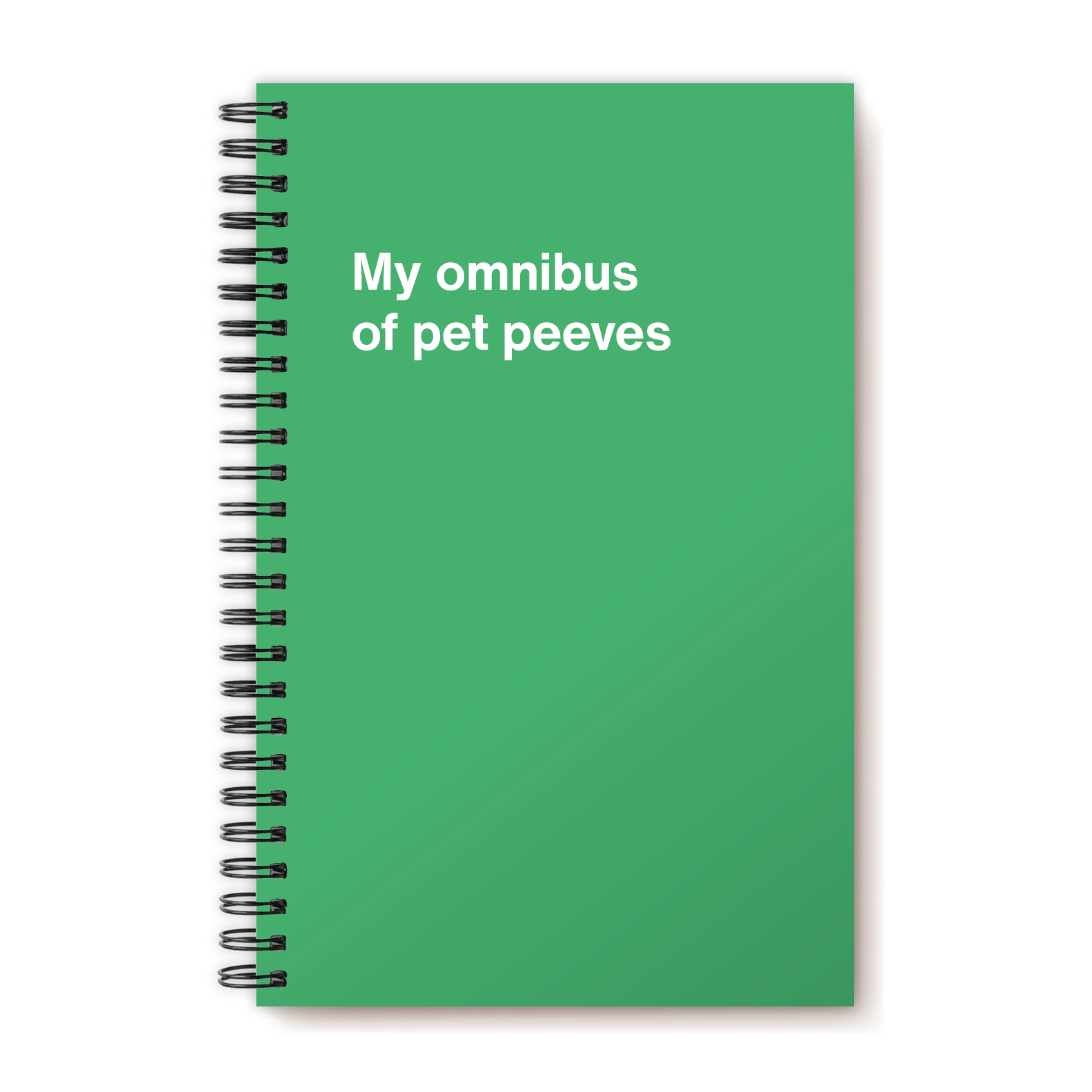 My omnibus of pet peeves | WTF Notebooks