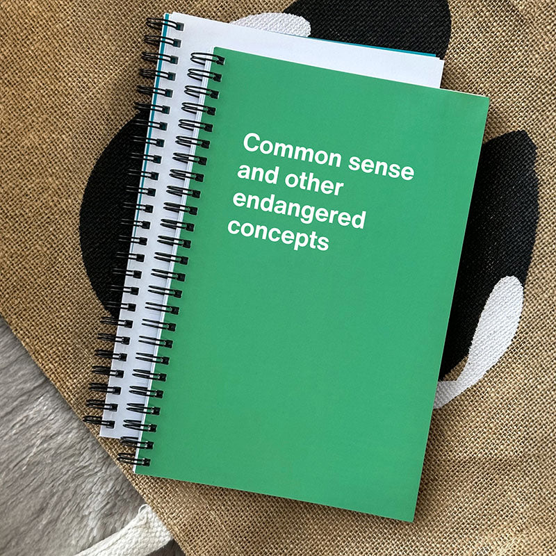 Common sense and other endangered concepts