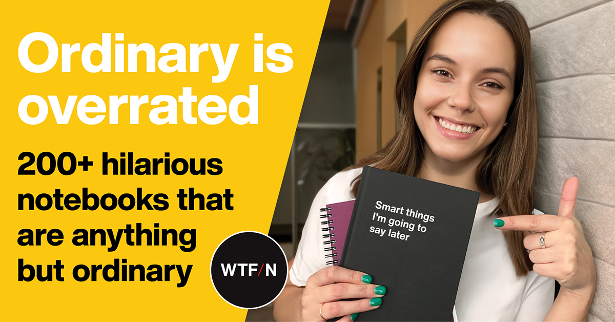 The picture wtfnotebooks.com shows when its homepage is shared