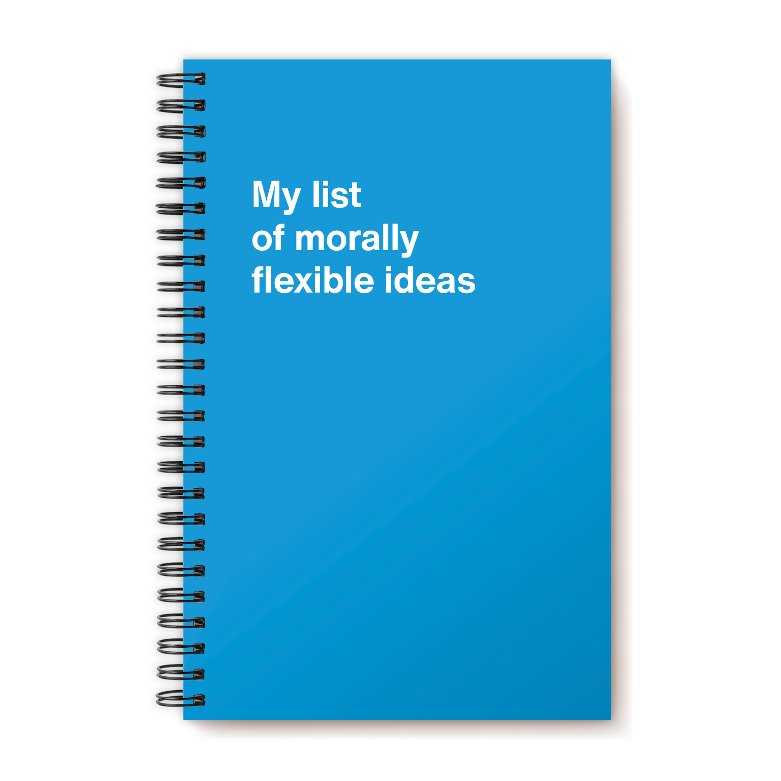 My list of morally flexible ideas | WTF Notebooks