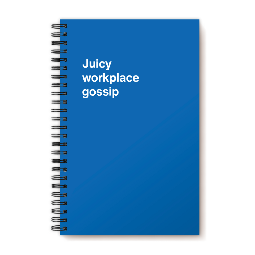 A funny notebook from WTF Notebooks® entitled 