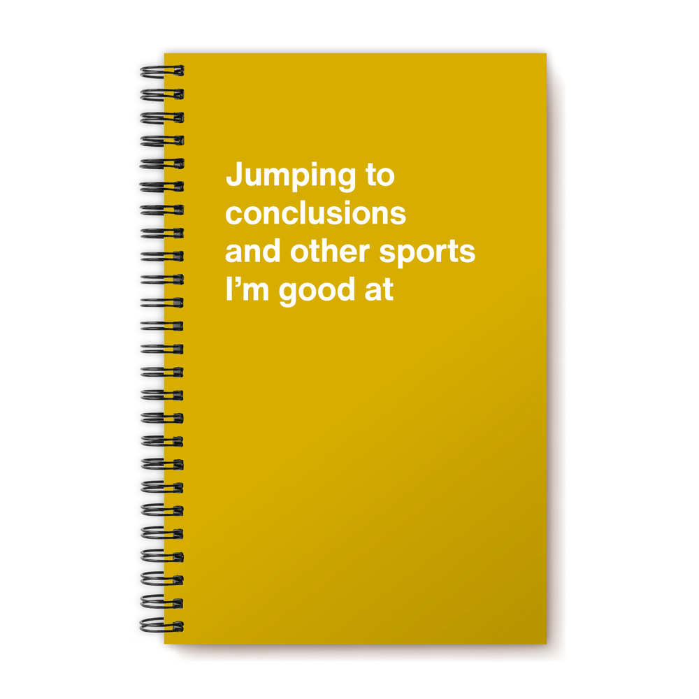 A funny notebook from WTF Notebooks® entitled 