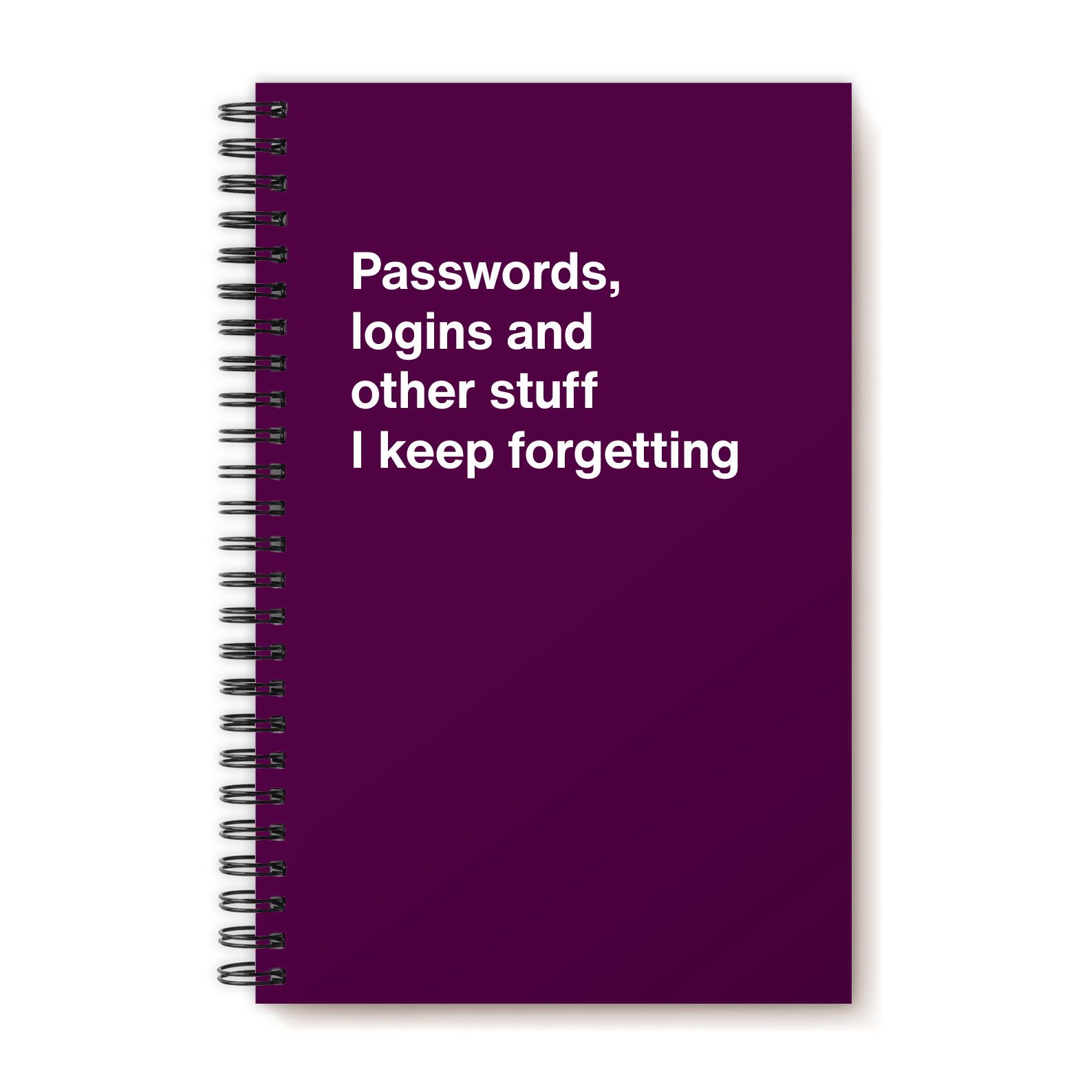 Passwords, logins and other stuff I keep forgetting | WTF Notebooks